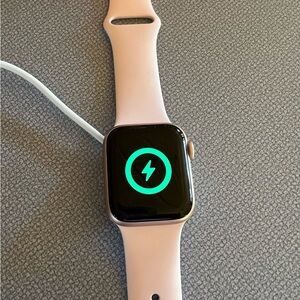 Apple Smartwatch with Light Pink Band